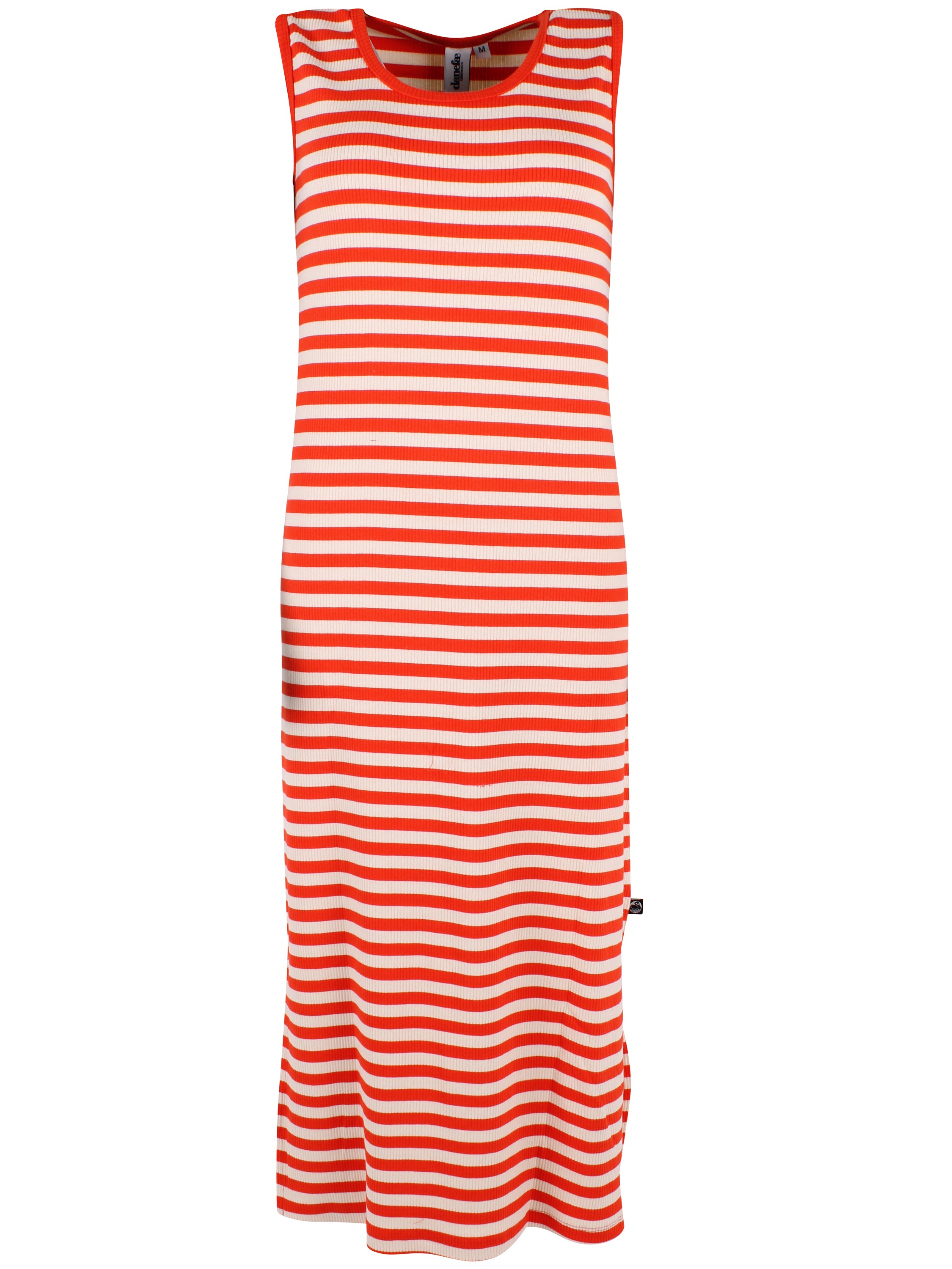 ESS - Danerootbeer Ribbing Dress Bright Red/Chalk