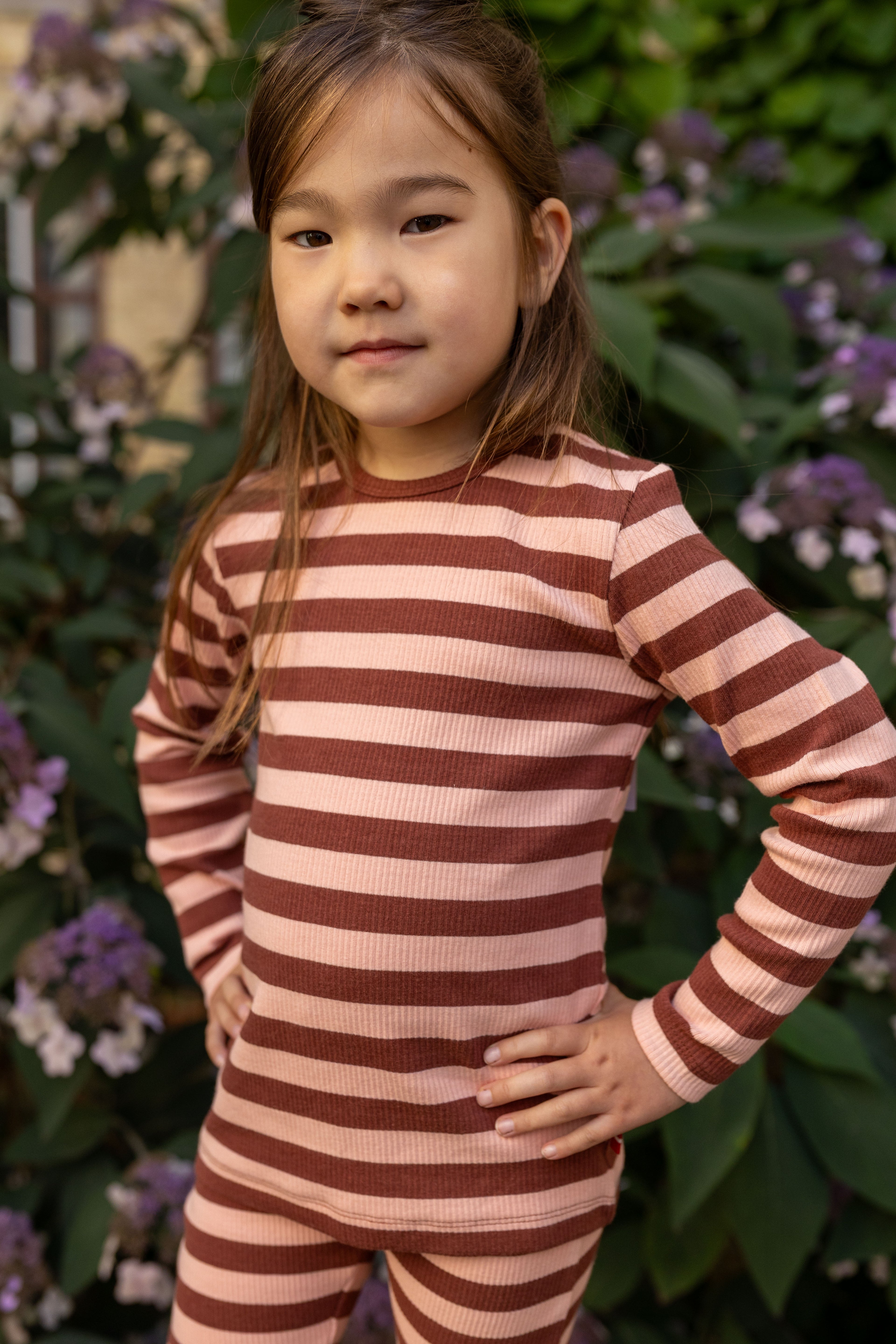 ESS - Danelemonade LS Tee Dk Brick/Powder