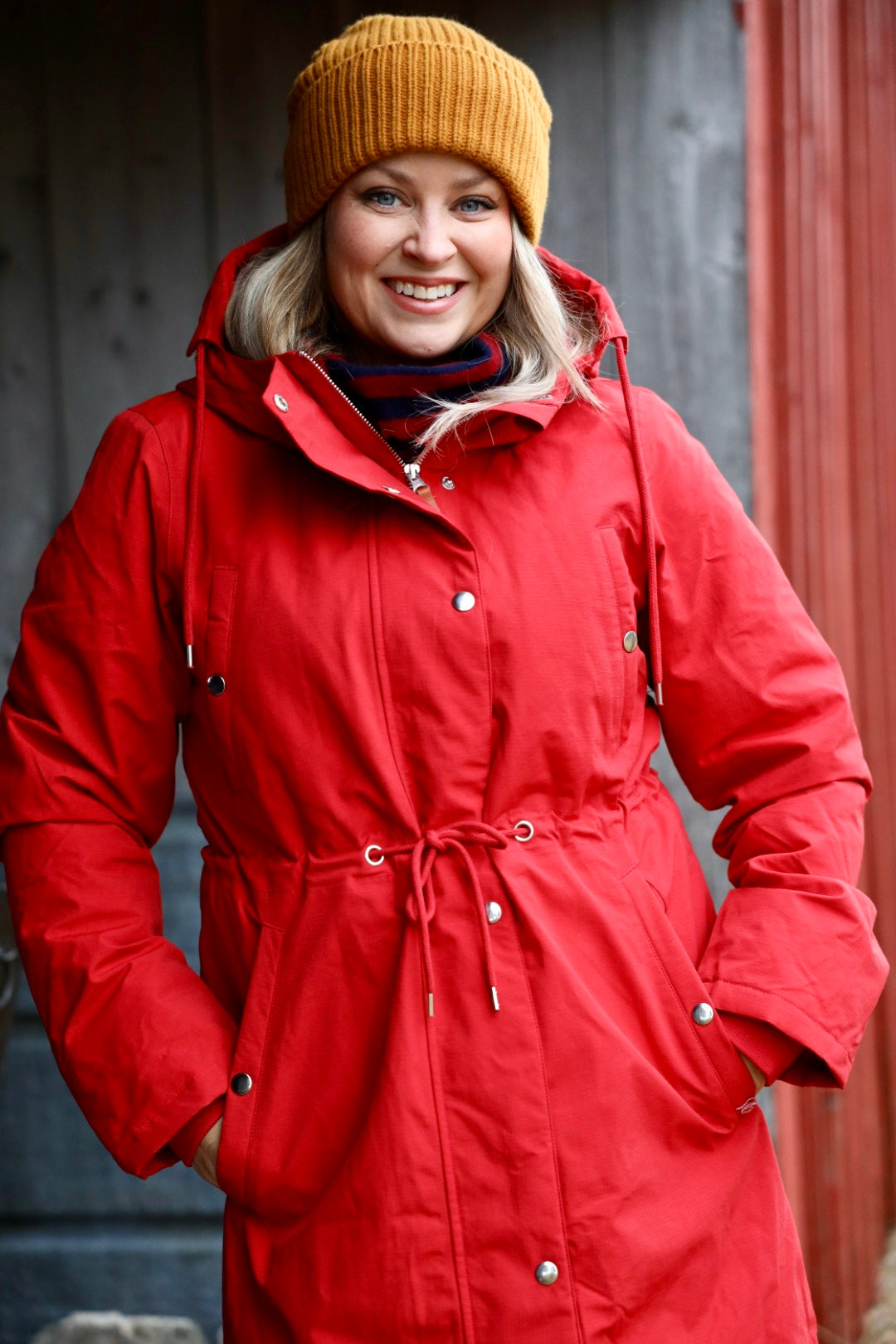 Danenora Winter Parka Dk Red