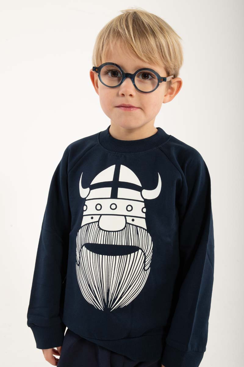 Sweater til børn med viking