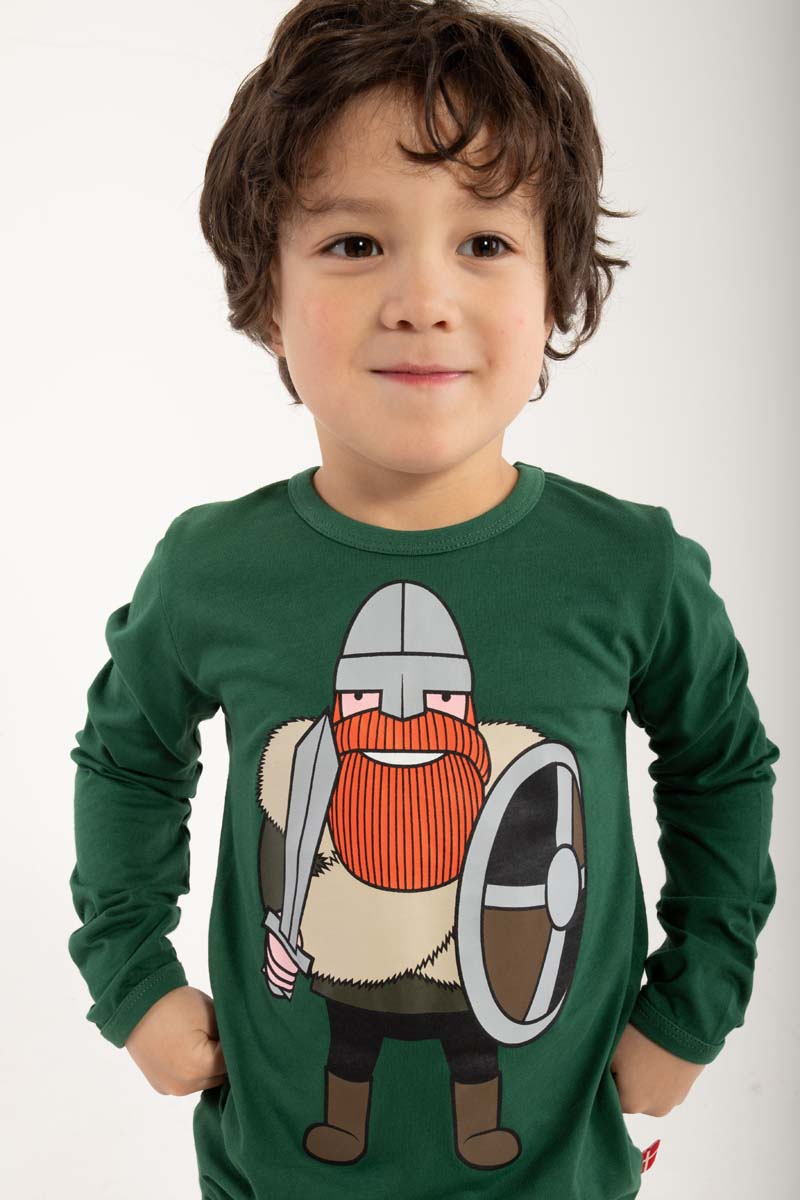 Longsleeve til børn med viking