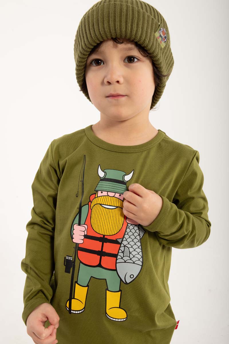 Danebasic Longsleeve Olive FISKVIK DEIN FREUND