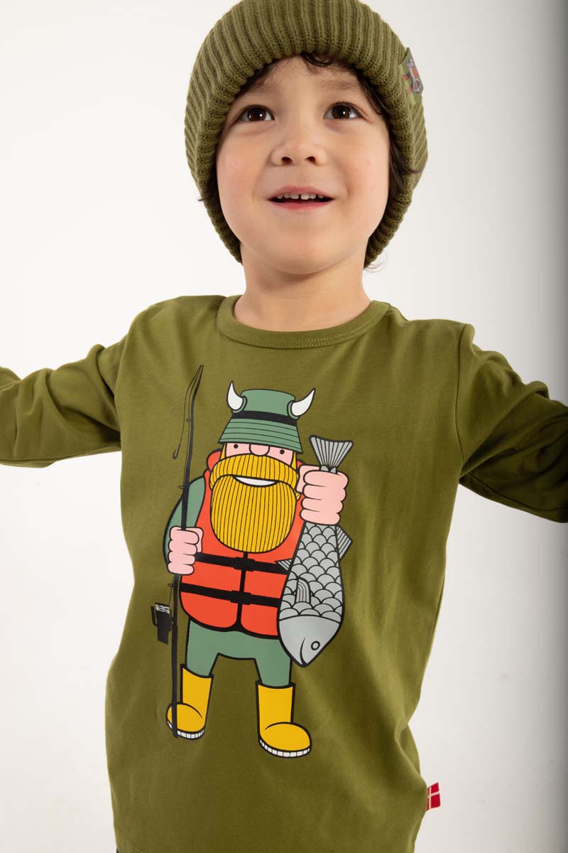Danebasic Longsleeve Olive FISKVIK DEIN FREUND