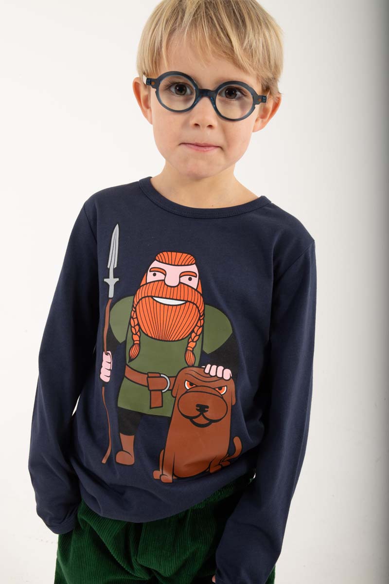 Longsleeve til børn med viking