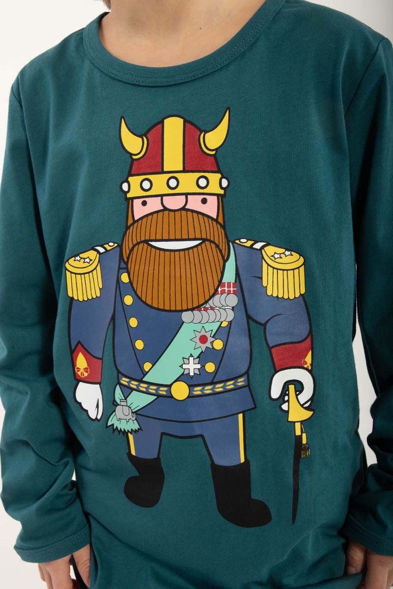 Bluse til børn med viking konge