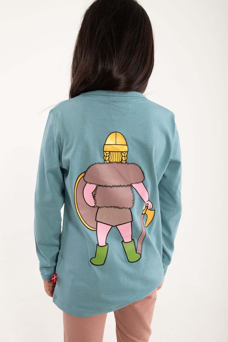 Bluse til børn med viking