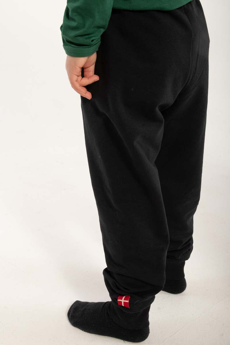 Lækre sorte sweatpants i bomuld til børn