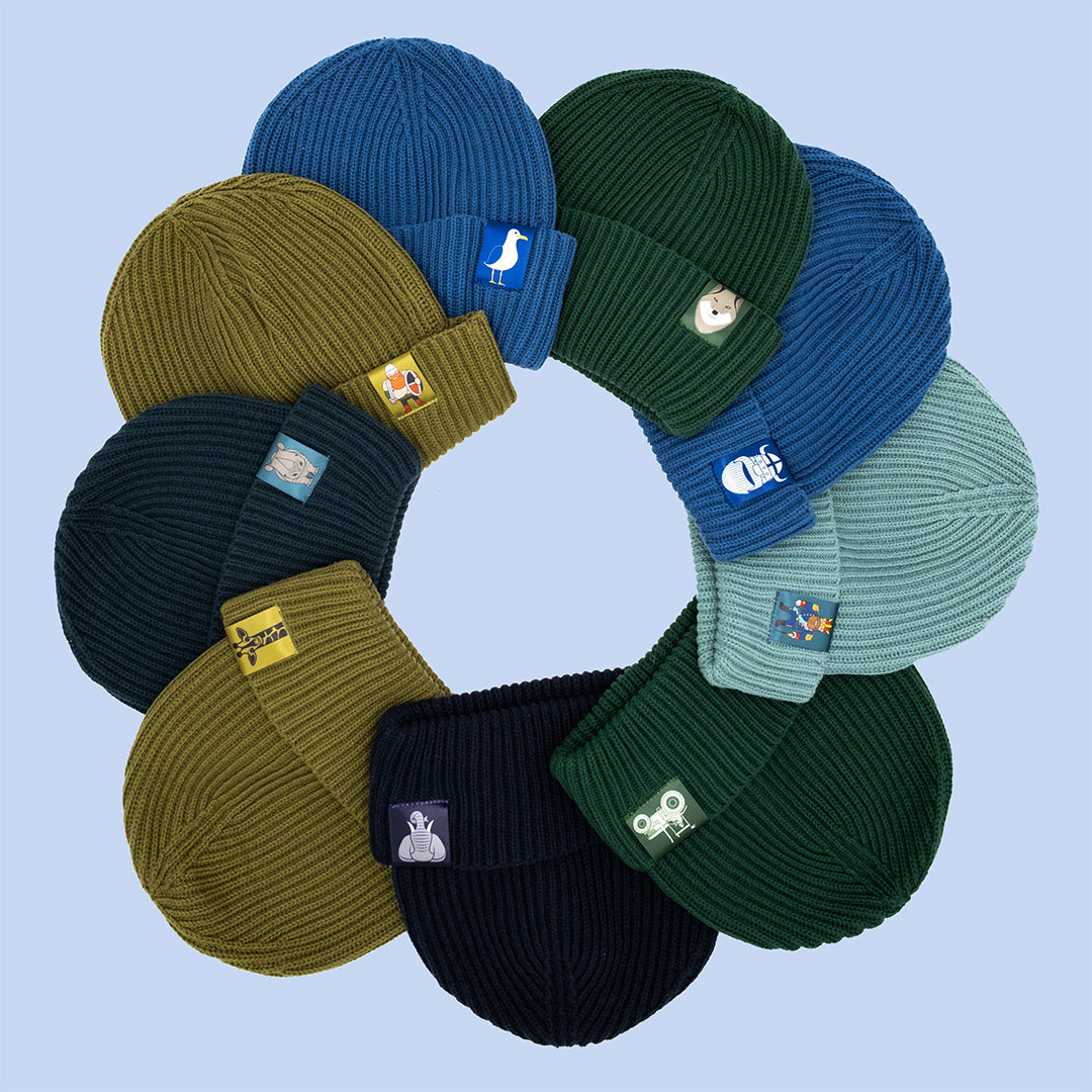 Dyrland Cotton Beanie Dark Pine