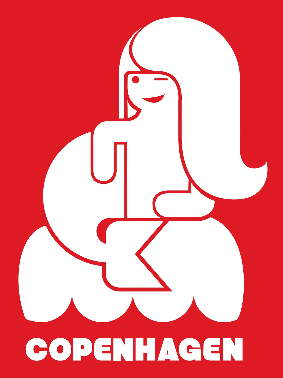 DANEFAE Postkort CPH HAVFRUE