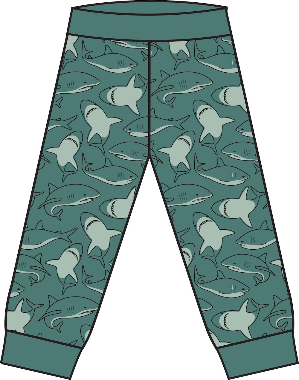 Dyrhiss Jog Foam Duck SHARKY WATERS