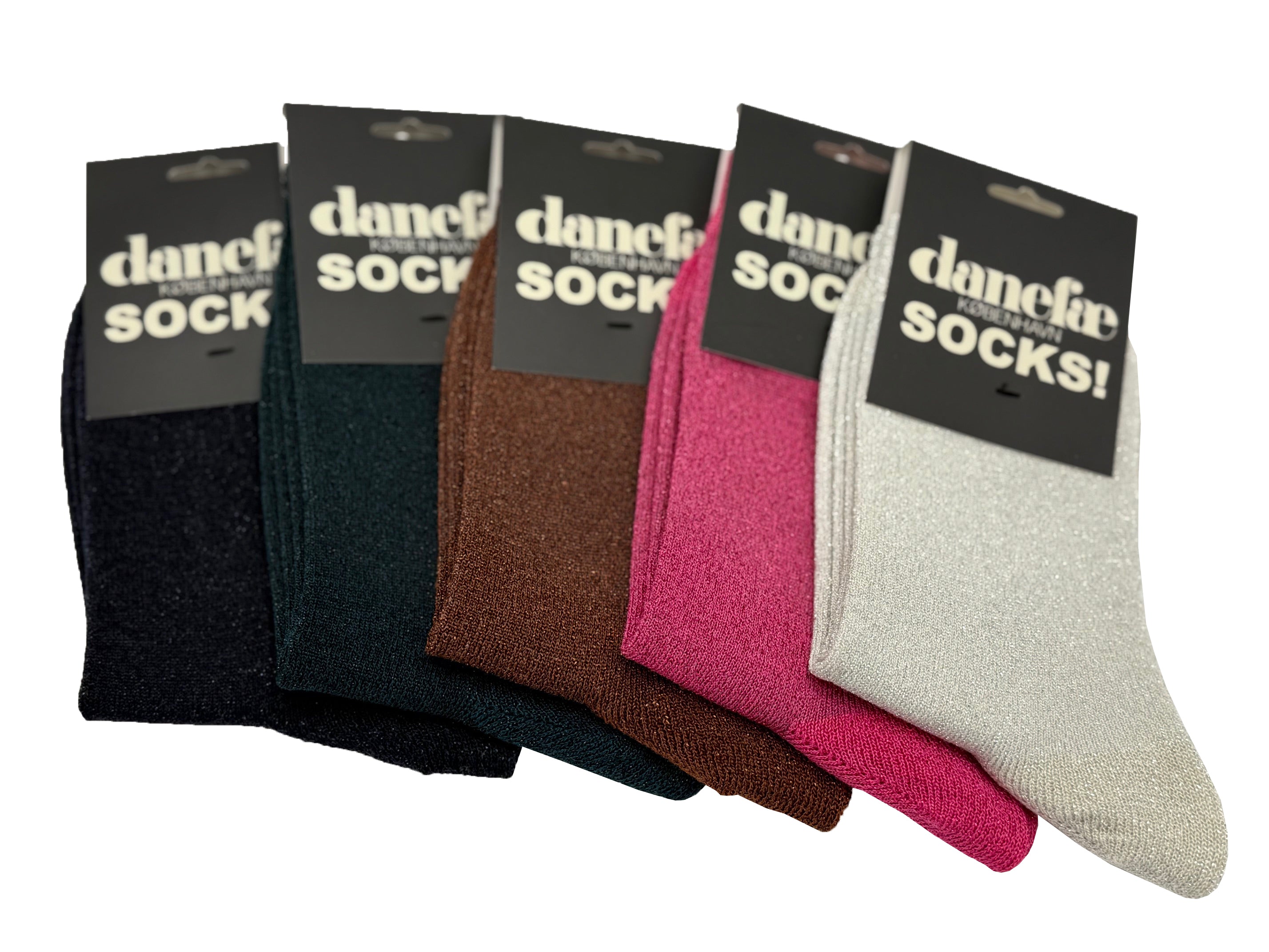 Søde sokker med glitter i lækker uldblanding