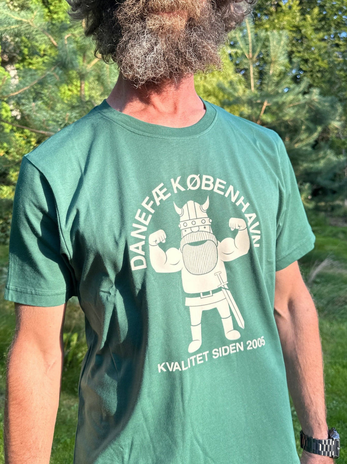 T-shirt til herre med viking
