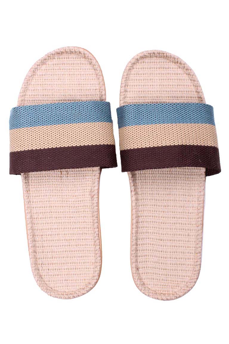 Danelulu Slippers Lt Blue/Beige/Brown