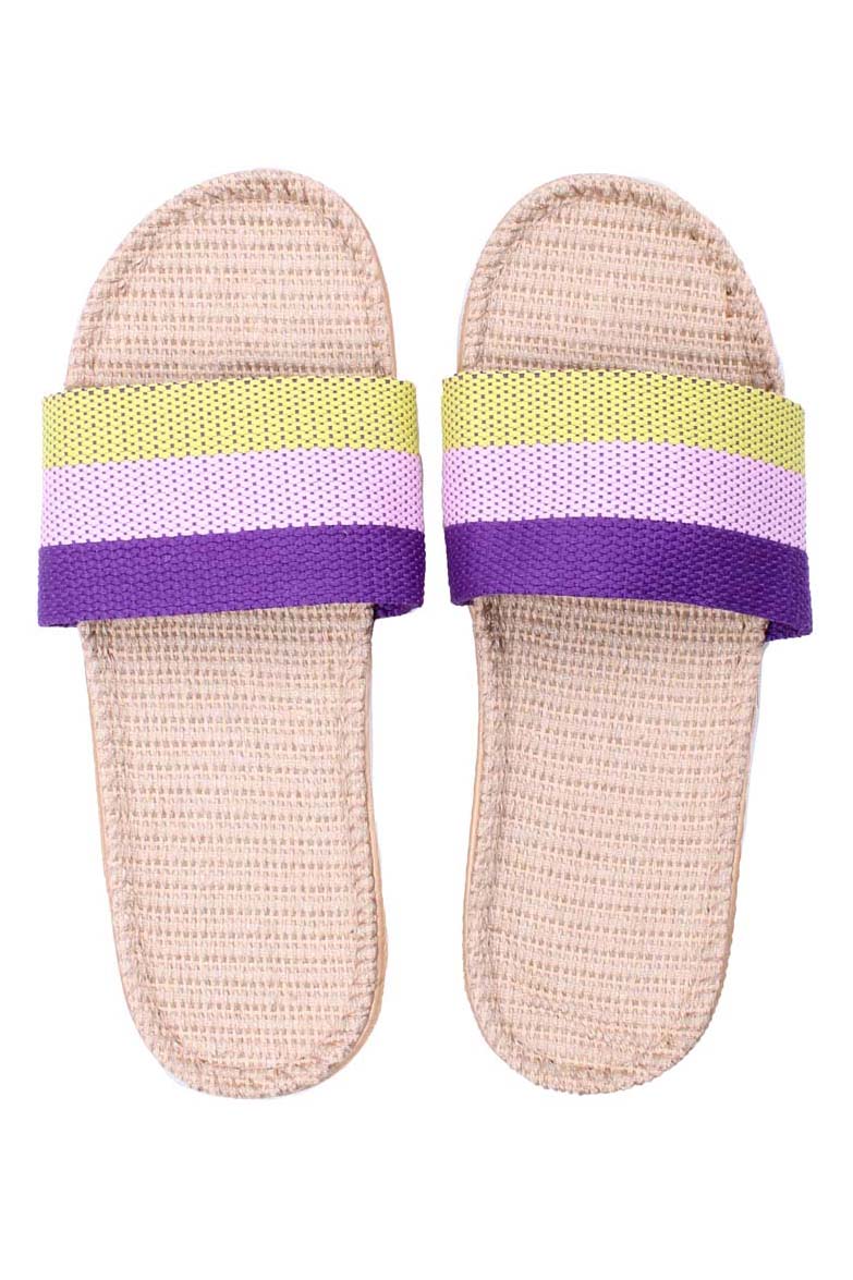 Danelulu Slippers Yellow/Viola/Purple