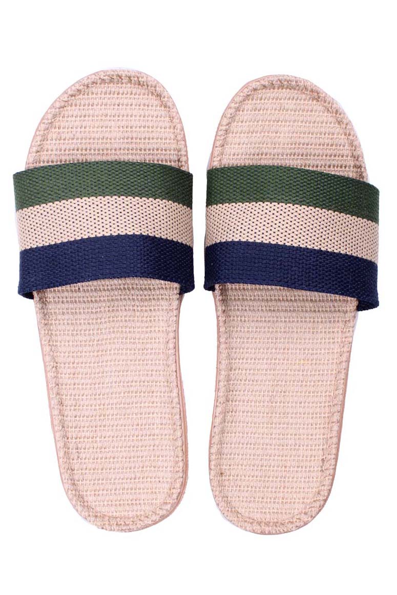 Danelulu Slippers Army/Beige/Dk Navy