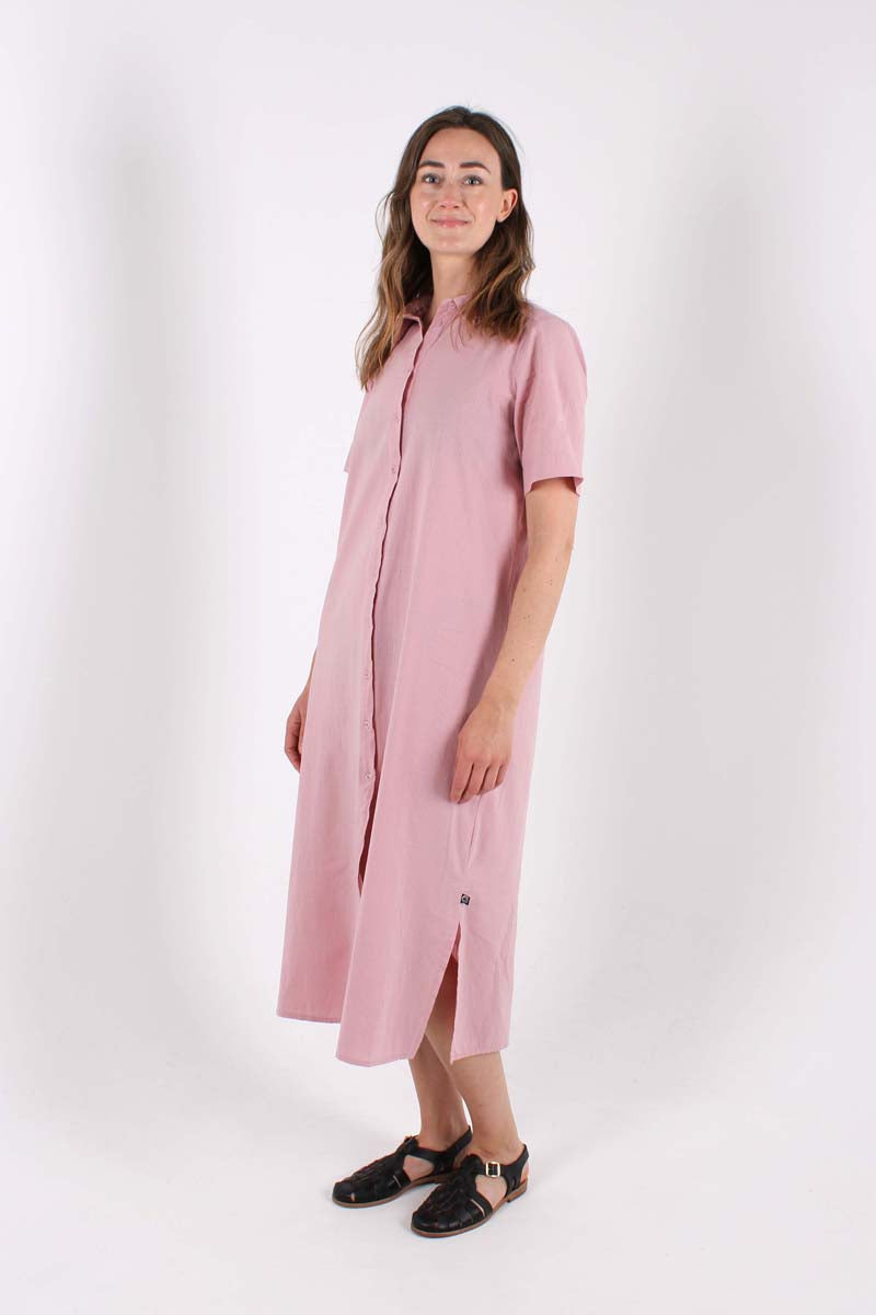 Danepippi SS Seersucker Kleid Cold Rose