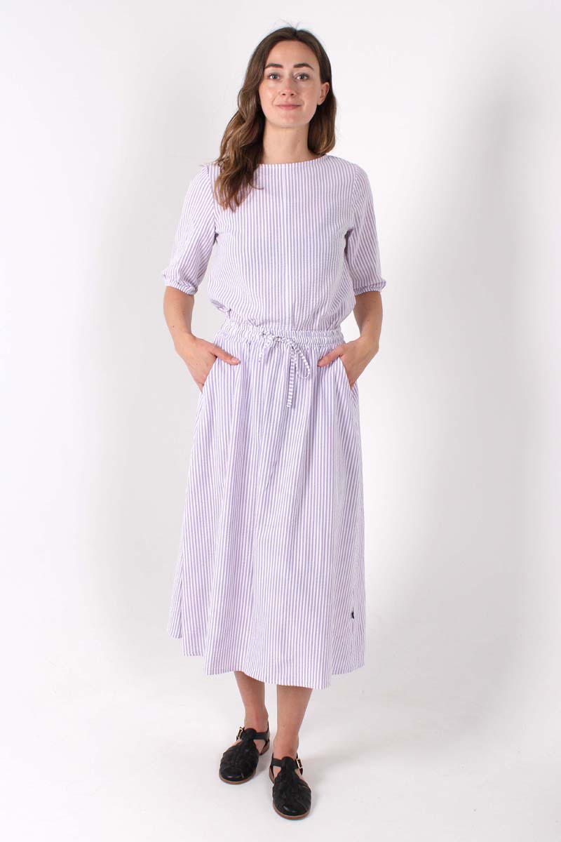 Danespresso Seersucker Skirt Lavender/Chalk