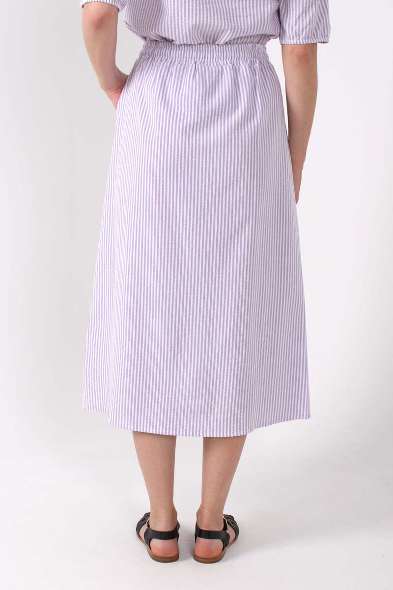 Danespresso Seersucker Skirt Lavender/Chalk