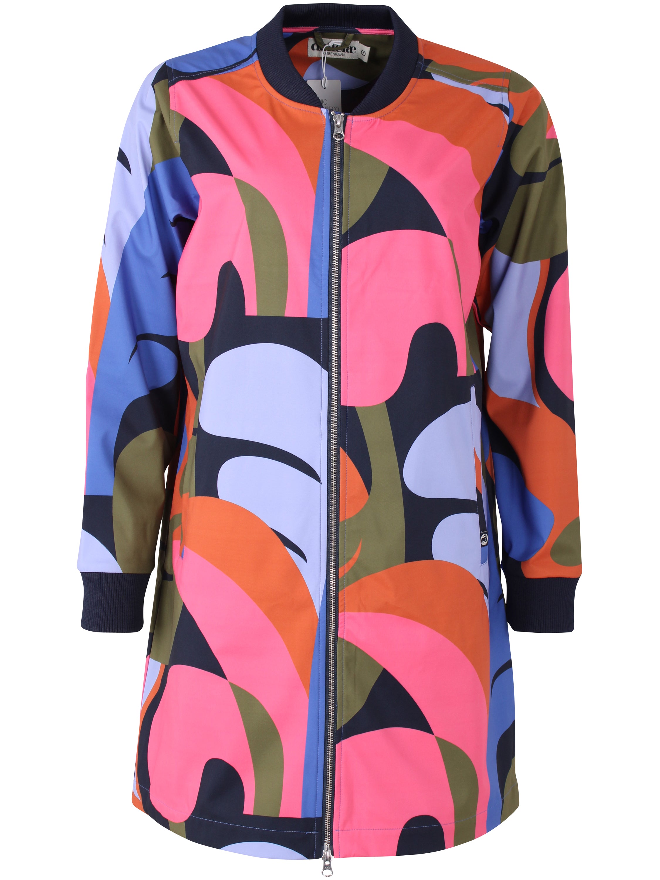 Softshell frakke til dame i smuk print