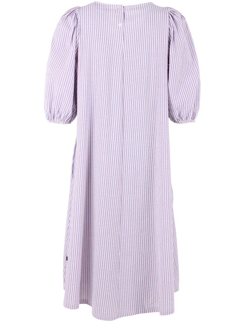 Daniris Seersucker Kleid Lavendel/Kreide