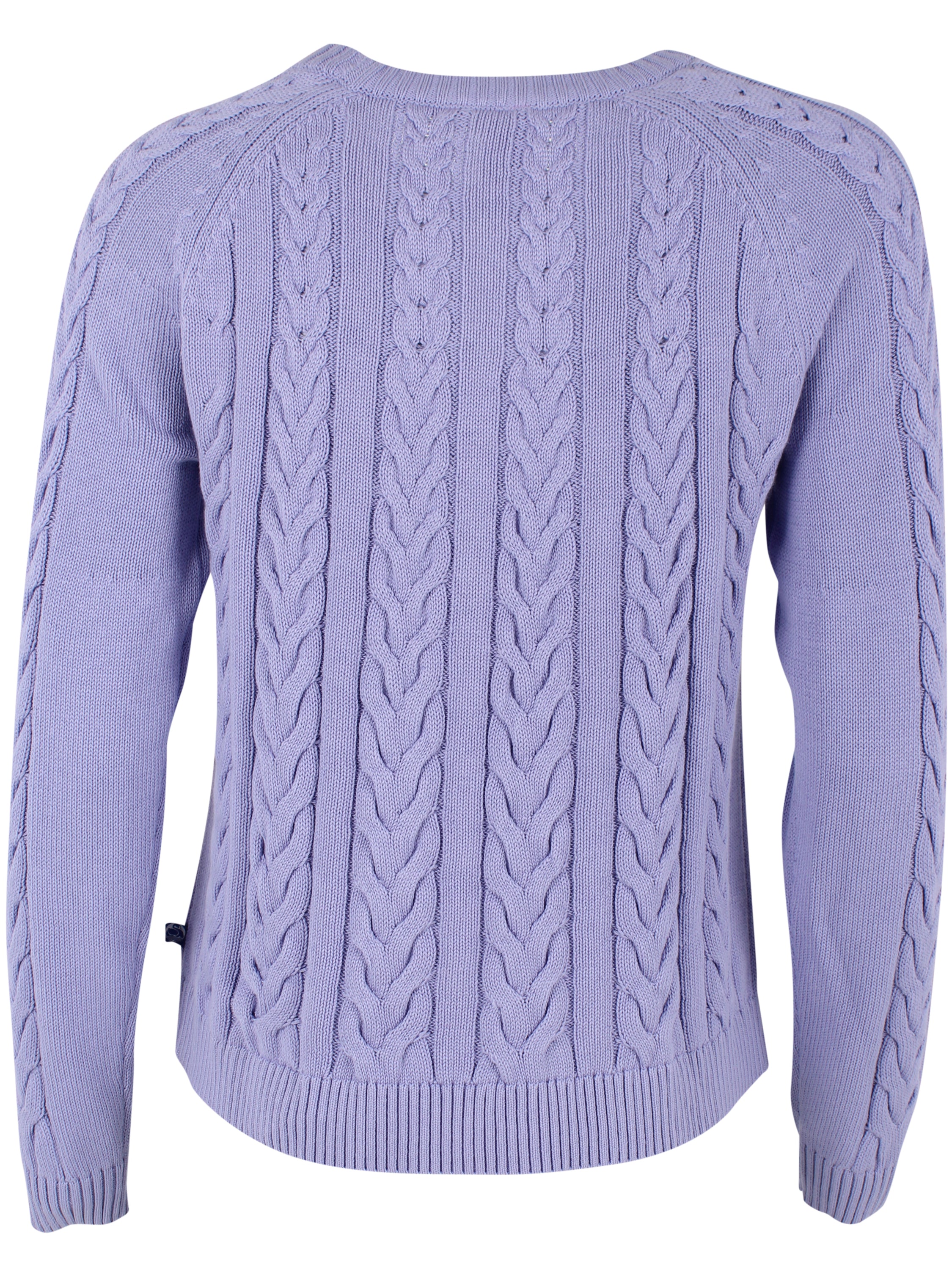 Danetwister Cable Sweater Purple