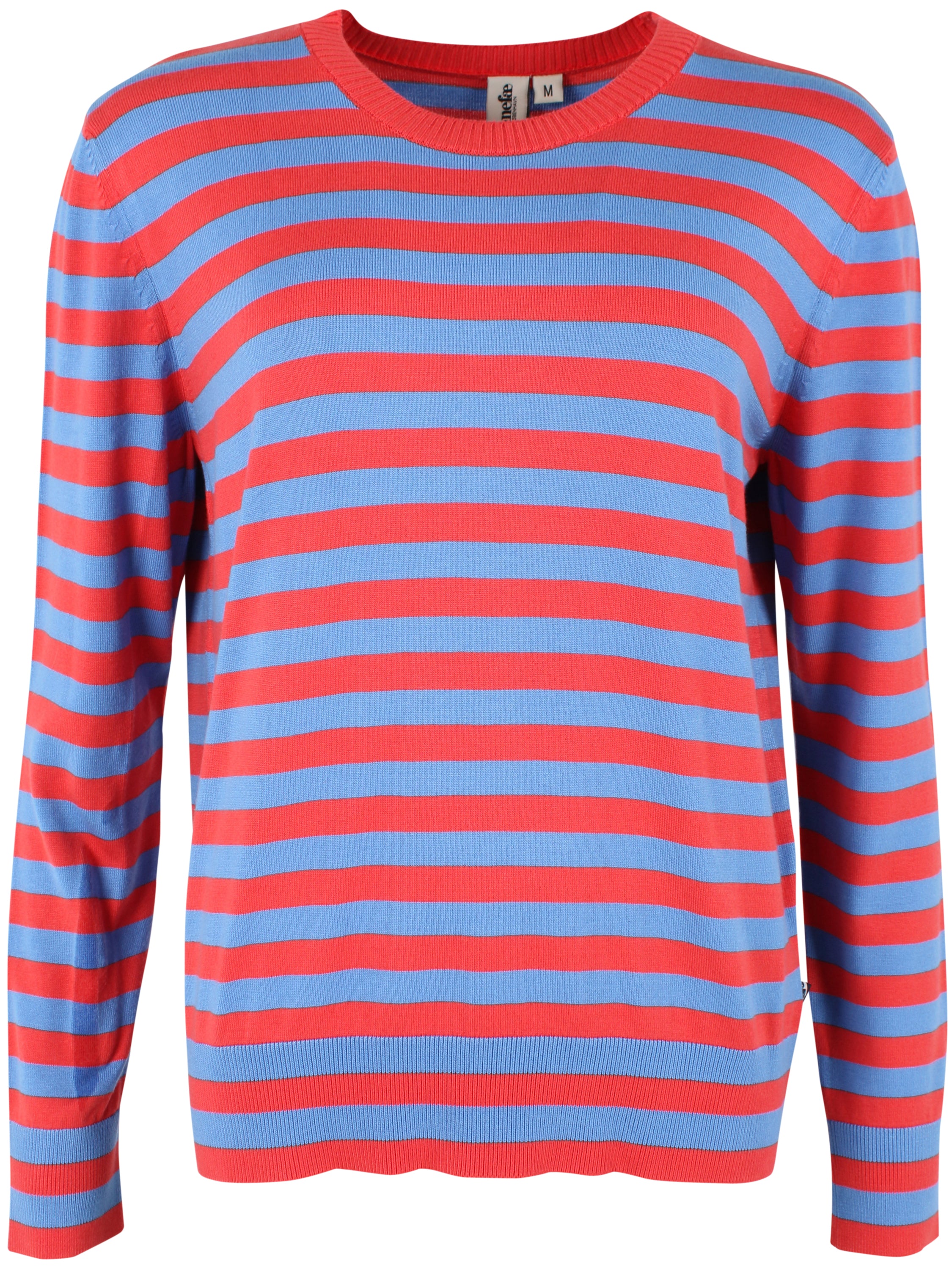 Danedinner Viscose Sweater Waterblue/Summer Red