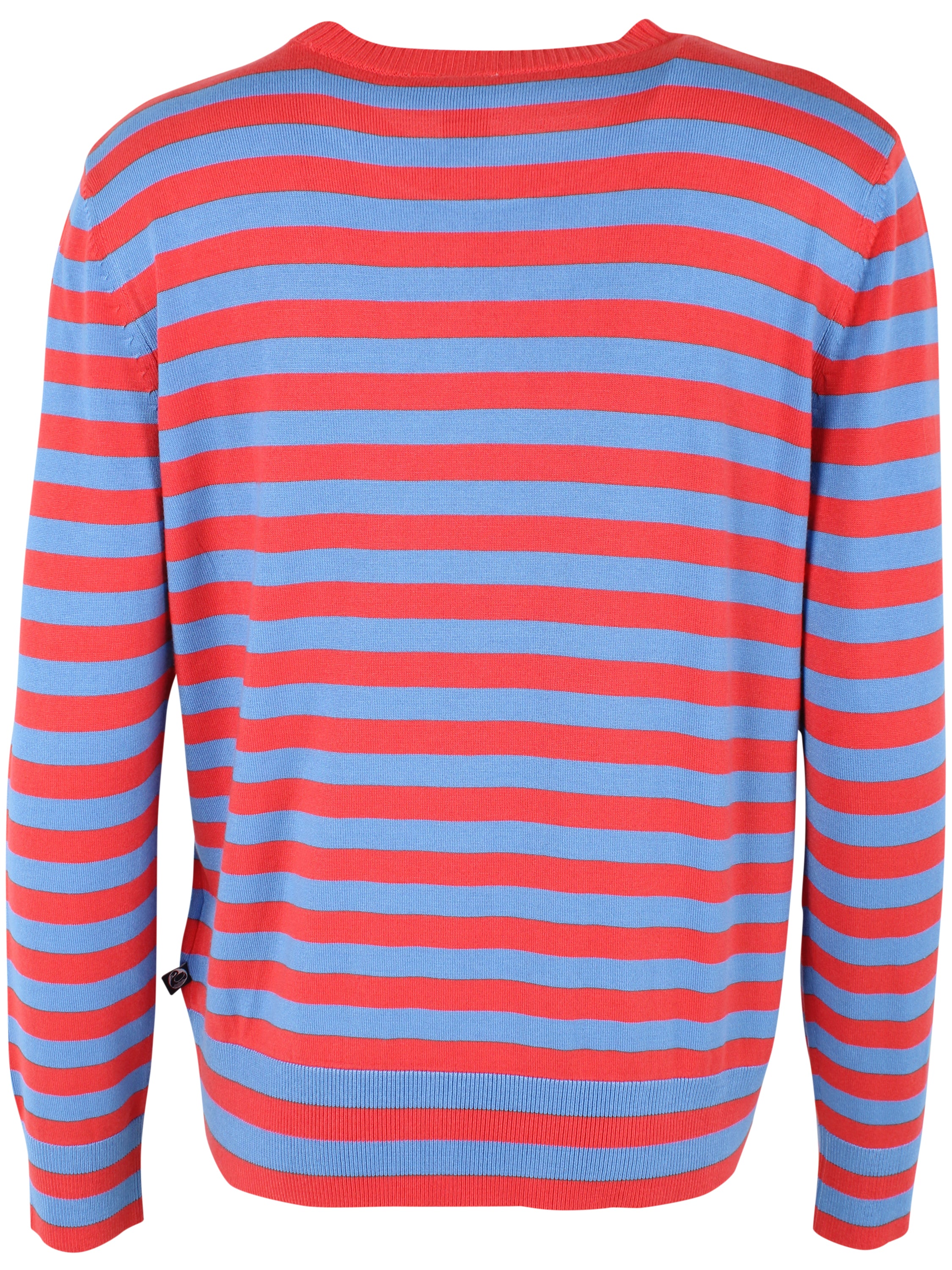 Danedinner Viscose Sweater Waterblue/Summer Red