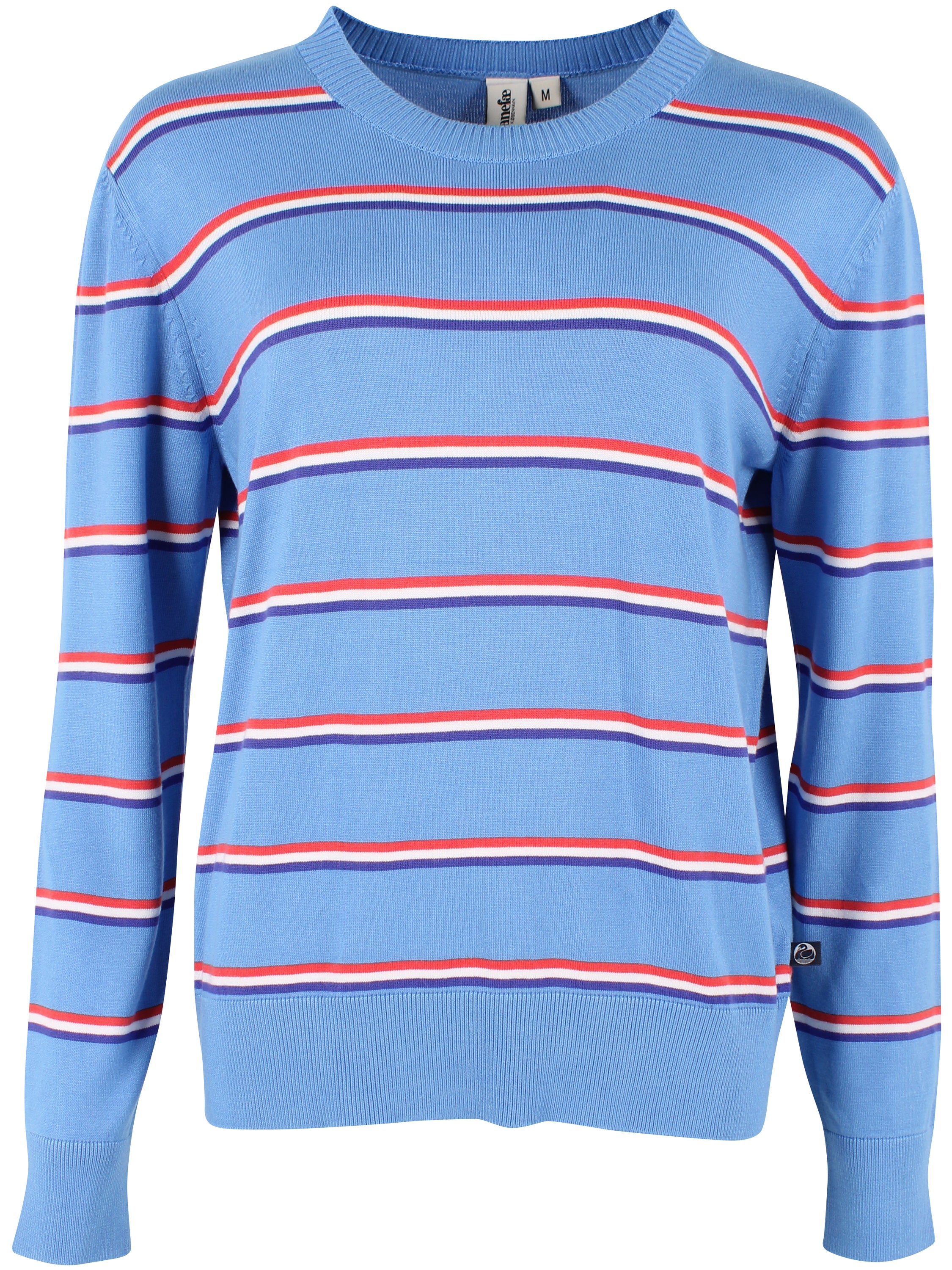Danedinner Viscose Sweater Waterblue TRIOSTRIPE