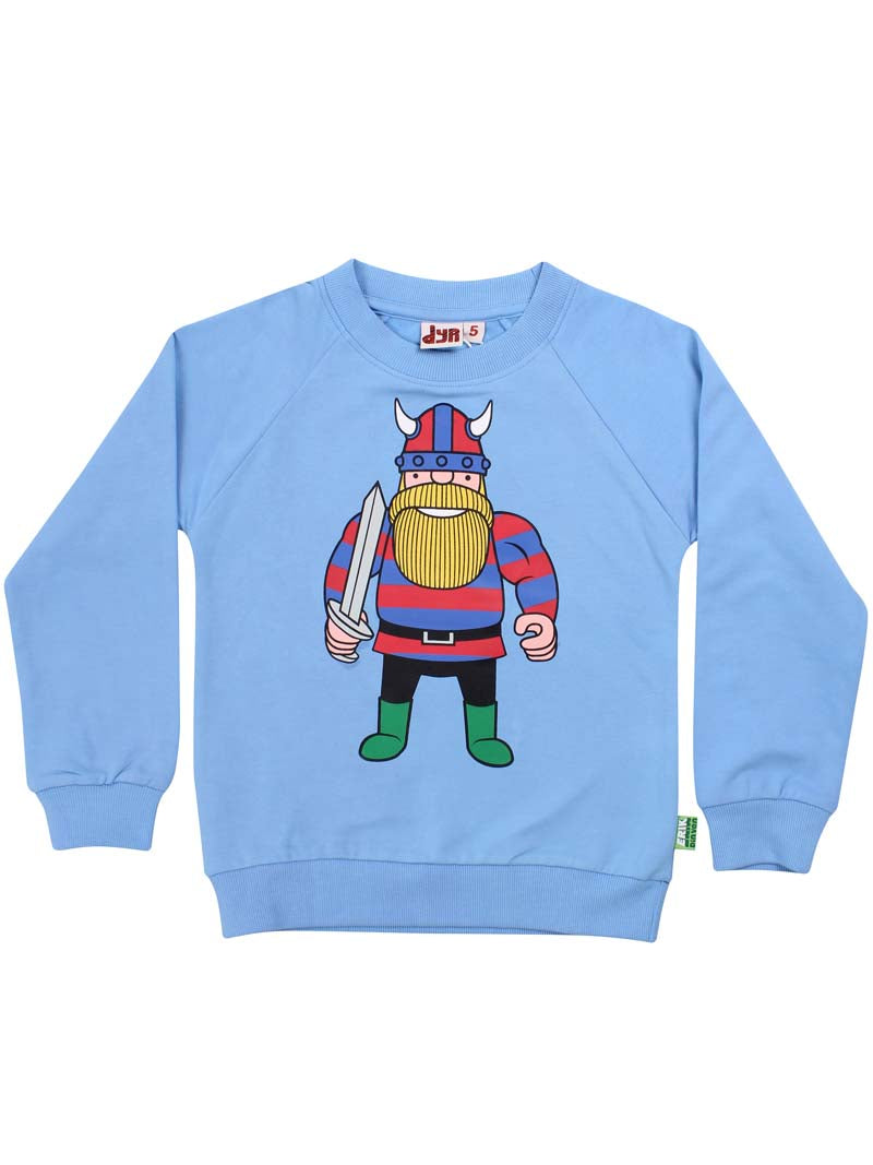 Sweater til børn med viking