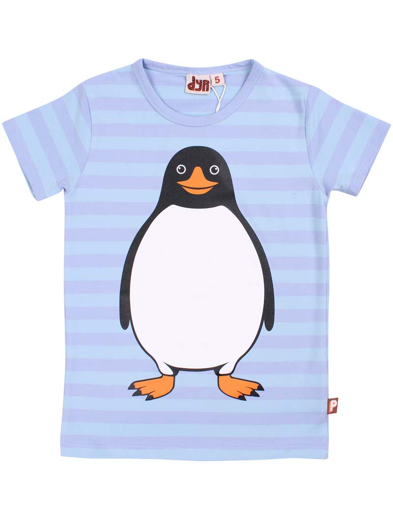 Børne t-shirt med pingvin