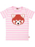 T-shirt til børn med rød panda