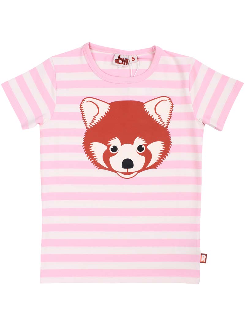 T-shirt til børn med rød panda
