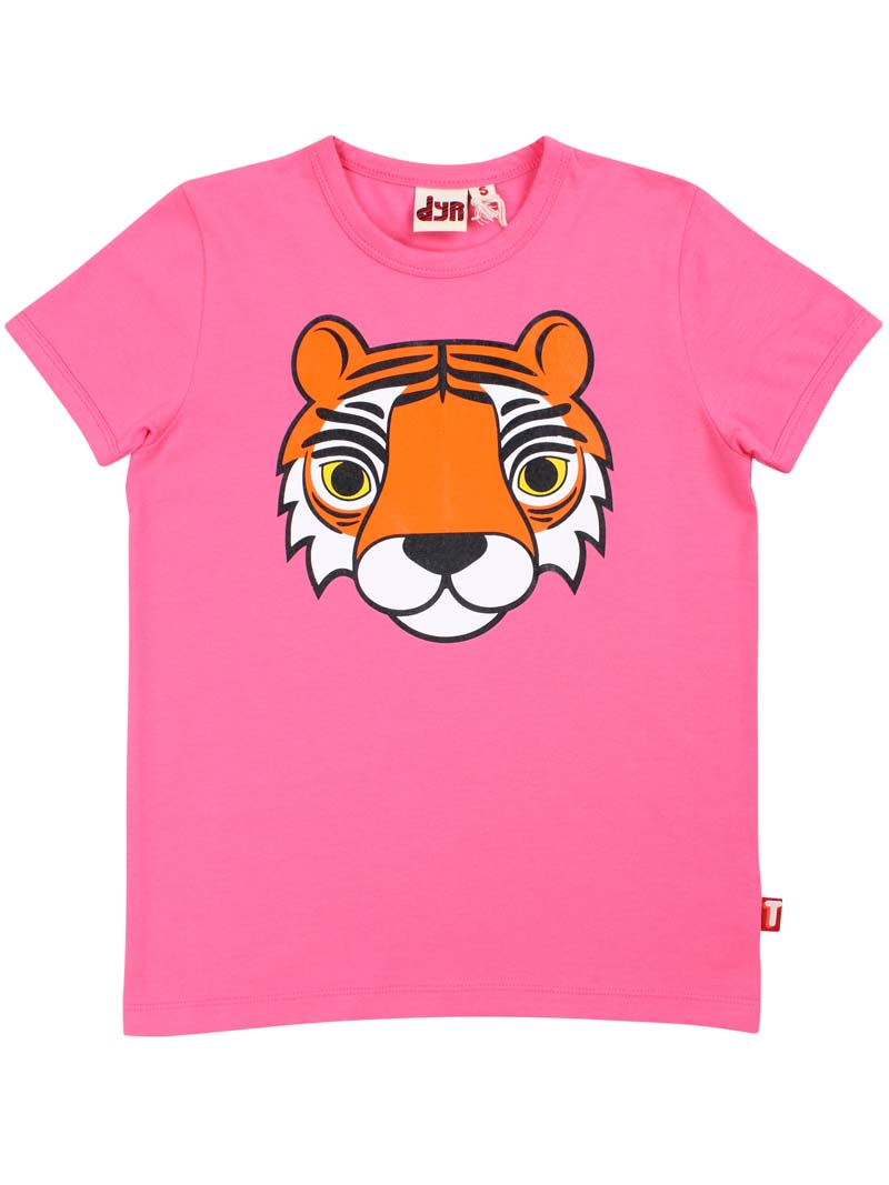 t-shirt til børn med tiger