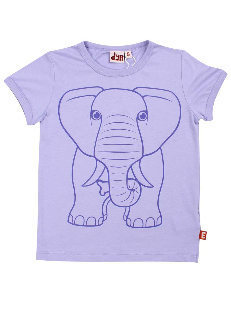 t-shirt til børn med elefant