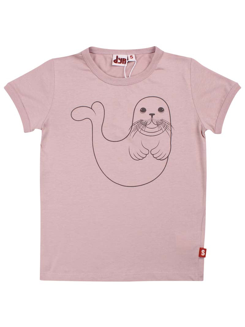 t-shirt til børn med stor sæl