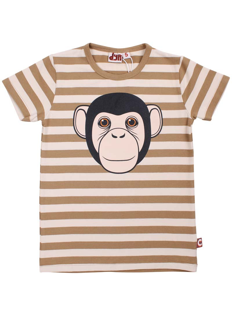 Børne t-shirt med abe chimpanse