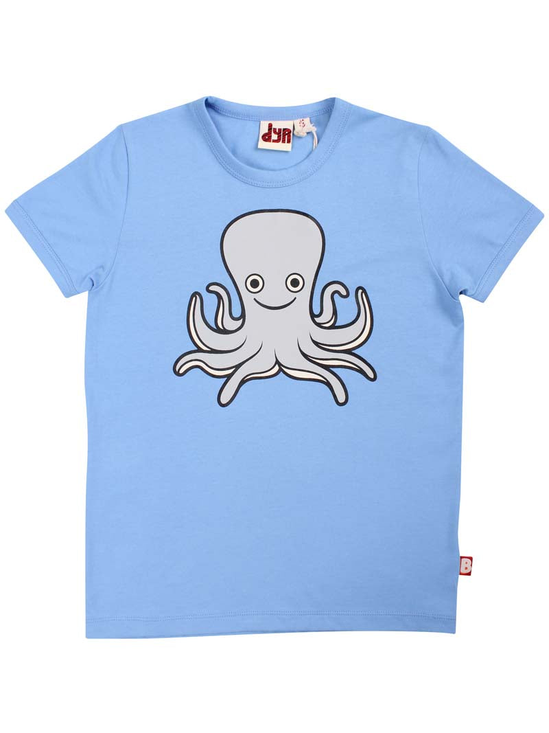 T-shirt til børn med blæksprutte