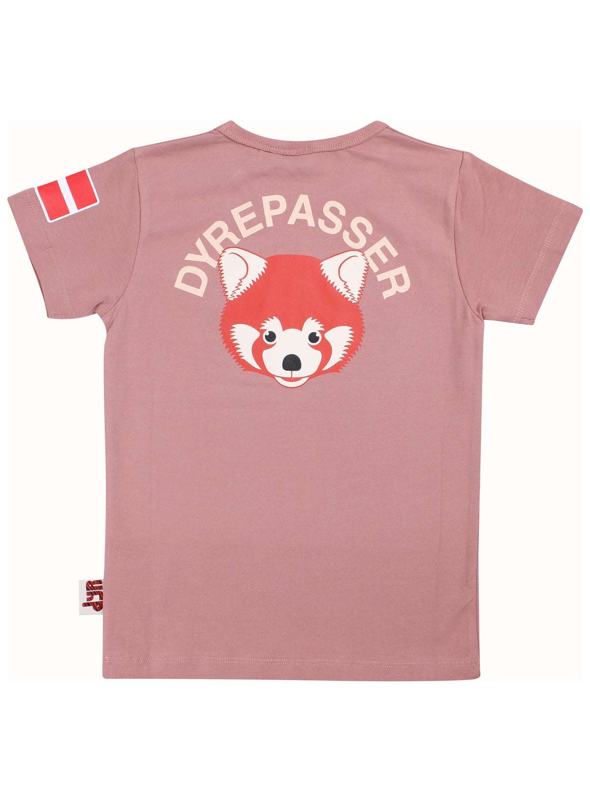 Sød dyrepasser t-shirt til børn med print af rød panda