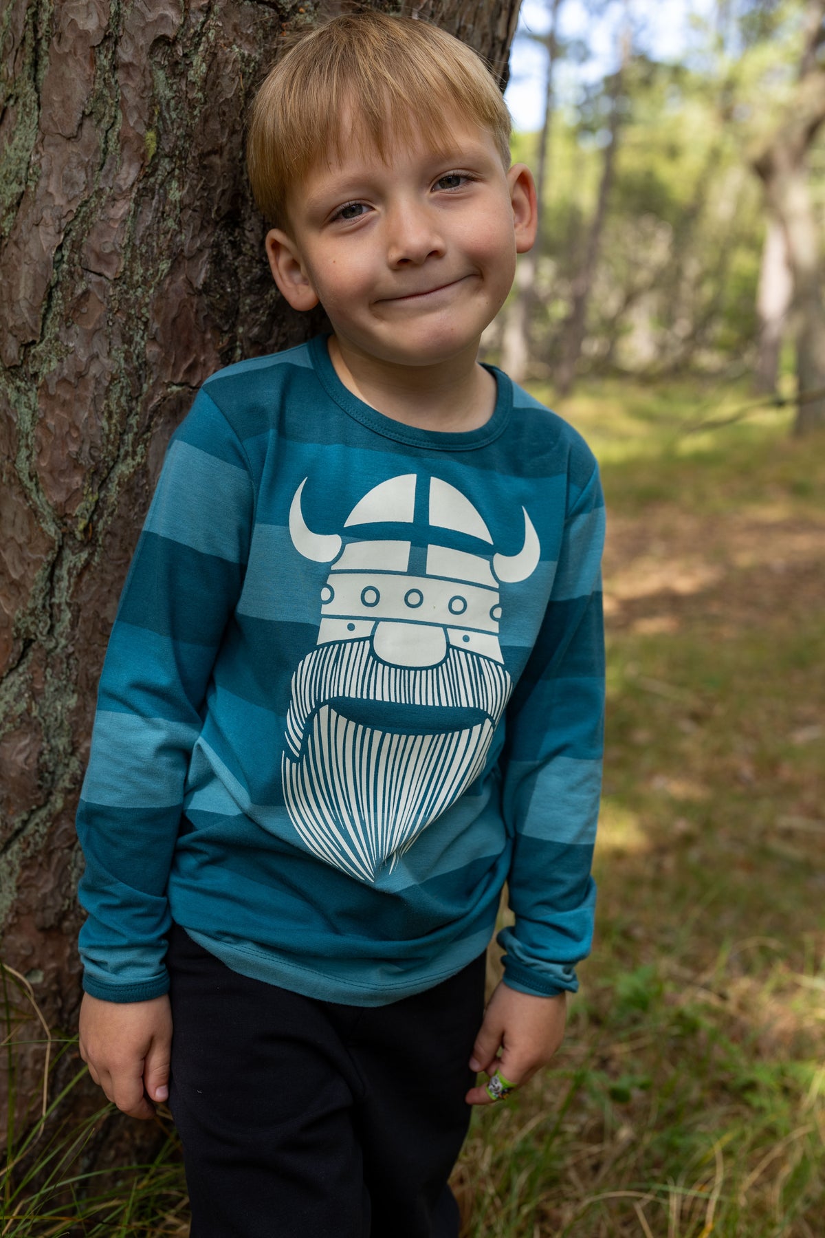 Bluse til børn med viking