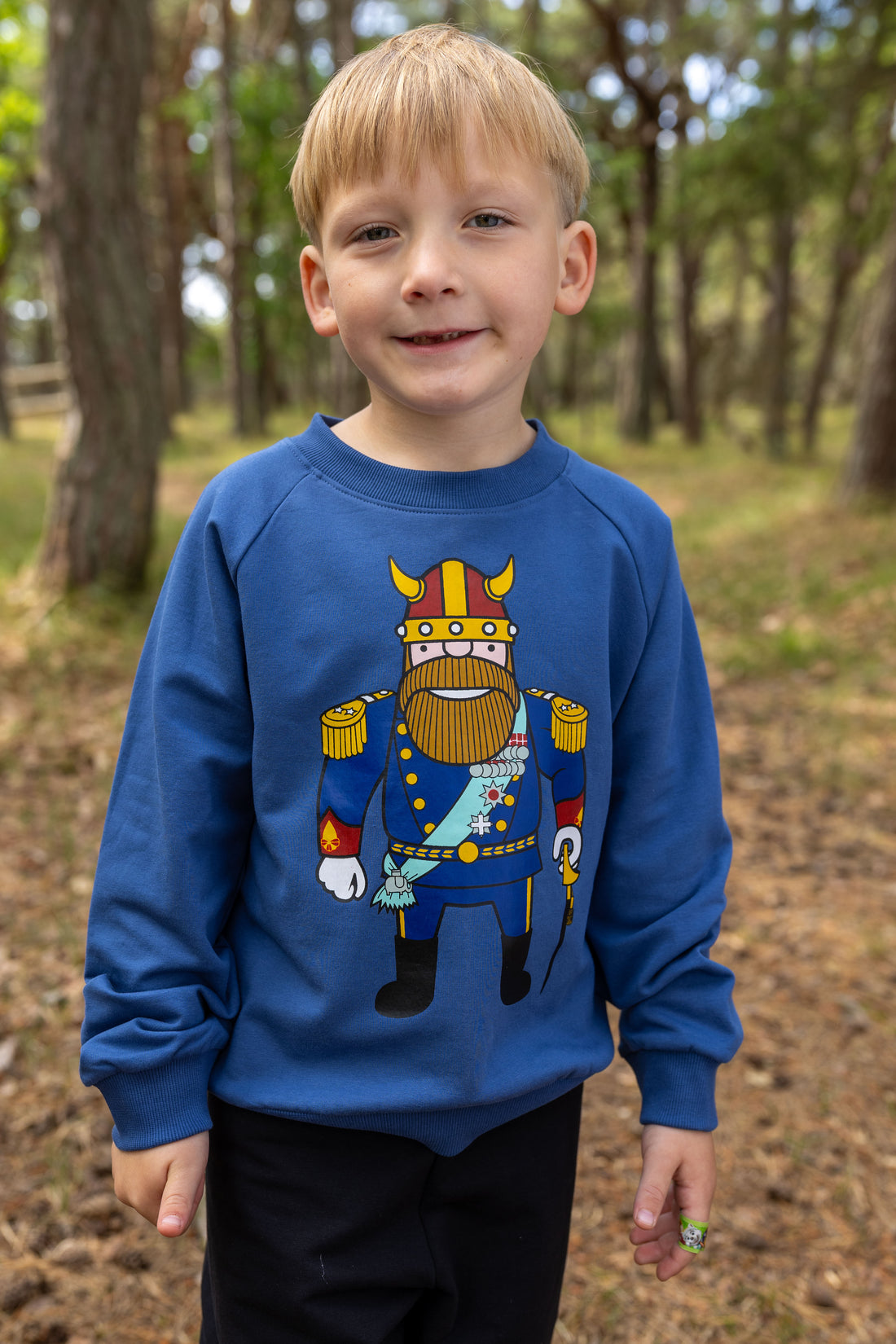 Sweater til børn med konge