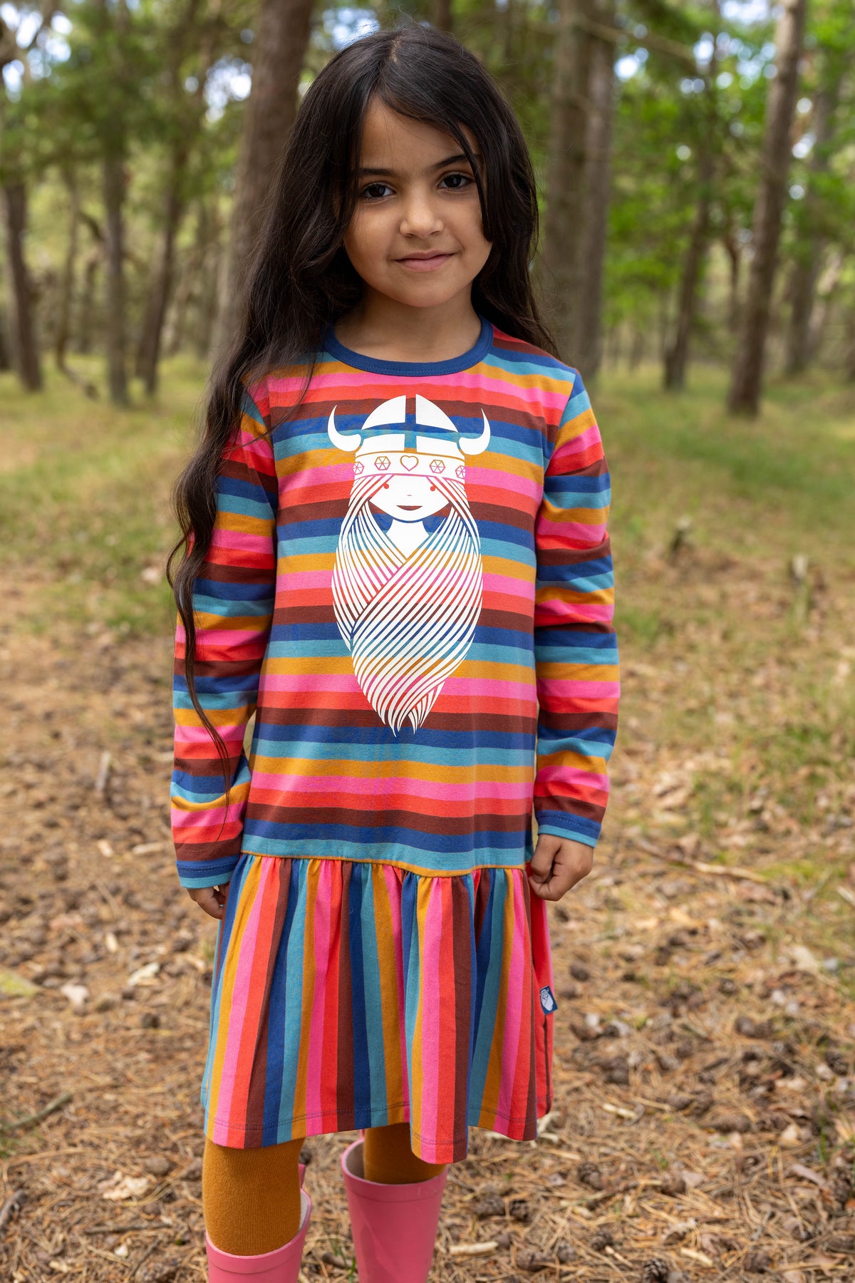 Danesehorse Cotton Dress Borealis FREJA
