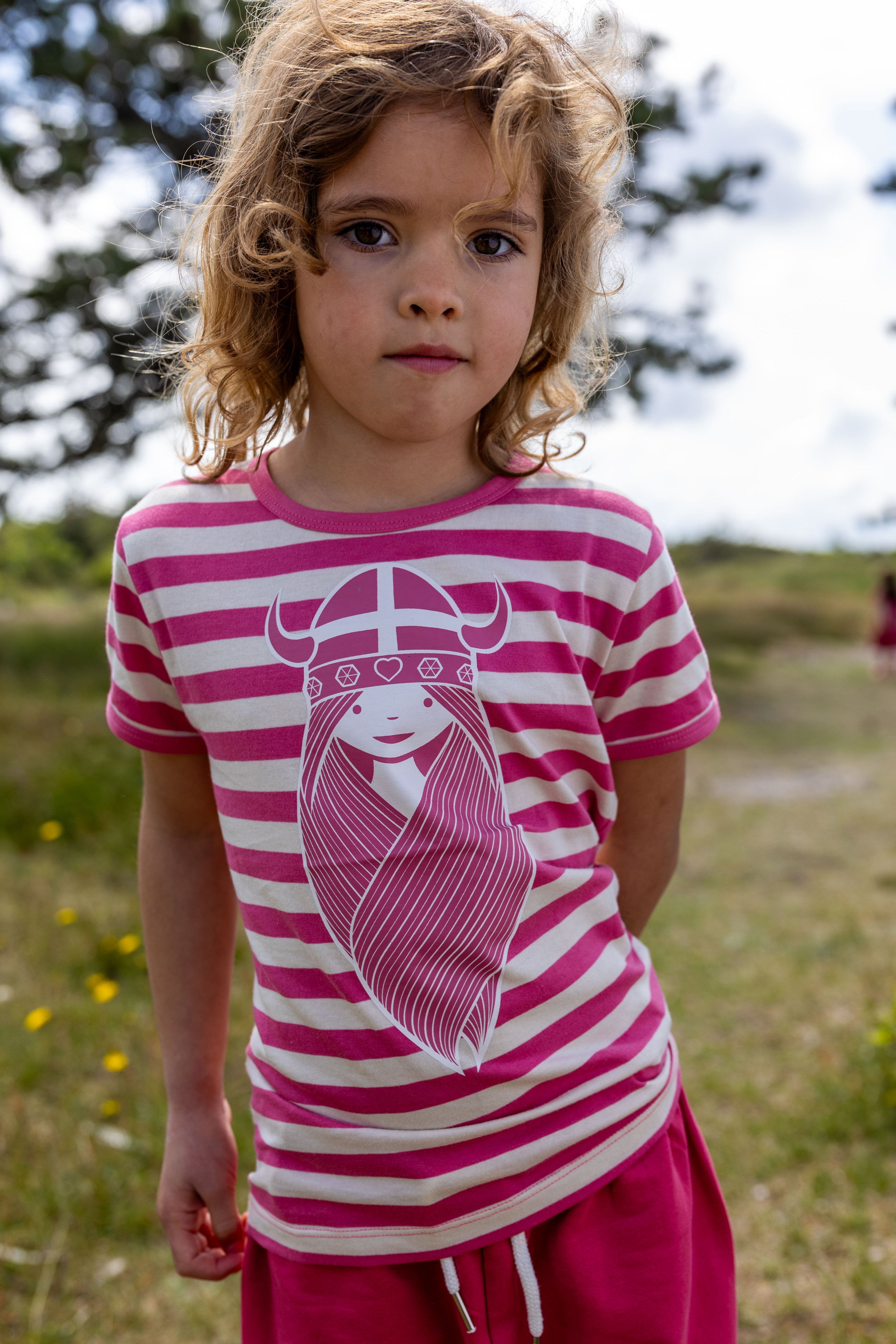 Danebasic SS Soft Cherry/Light Beige FREJA