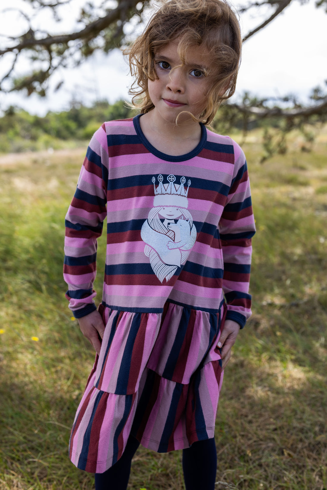 Kjole til børn med prinsesse