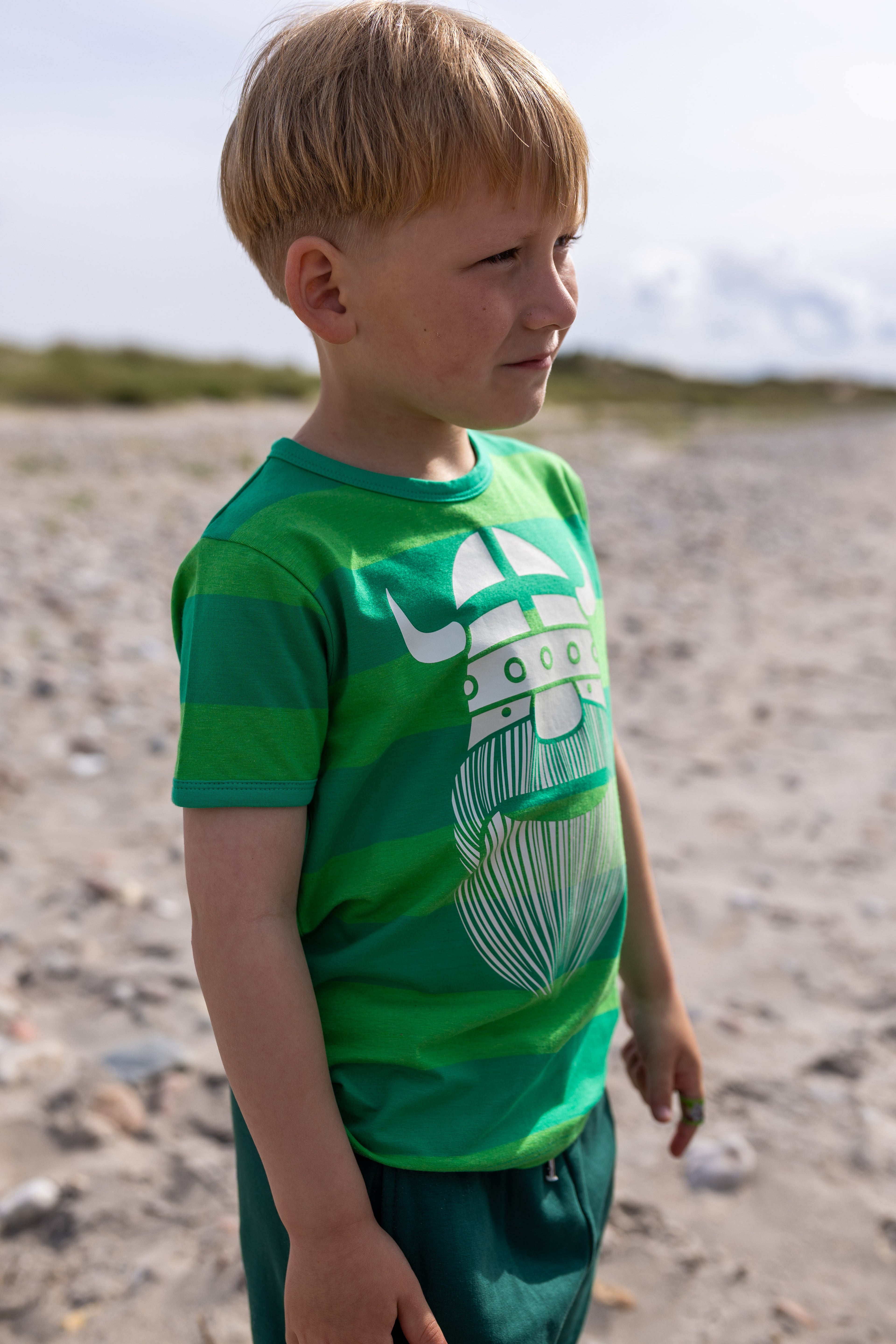 Danerainbow Ringer Green Stripe ERIK