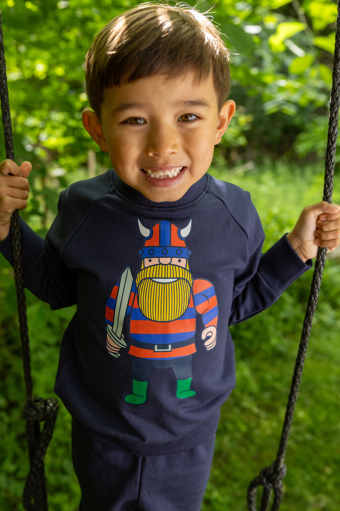 Sweater til børn med viking