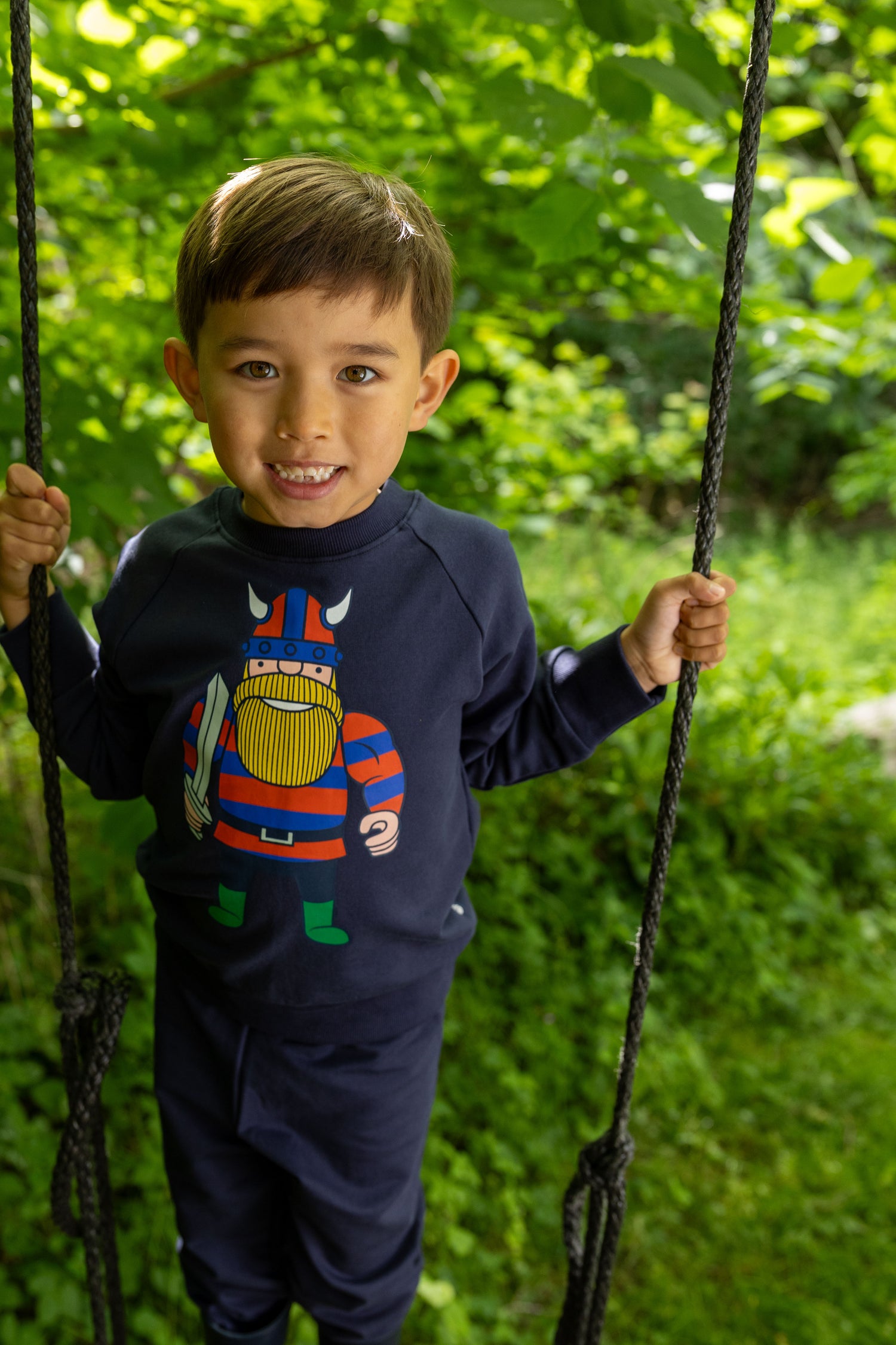 Sweater til børn med viking