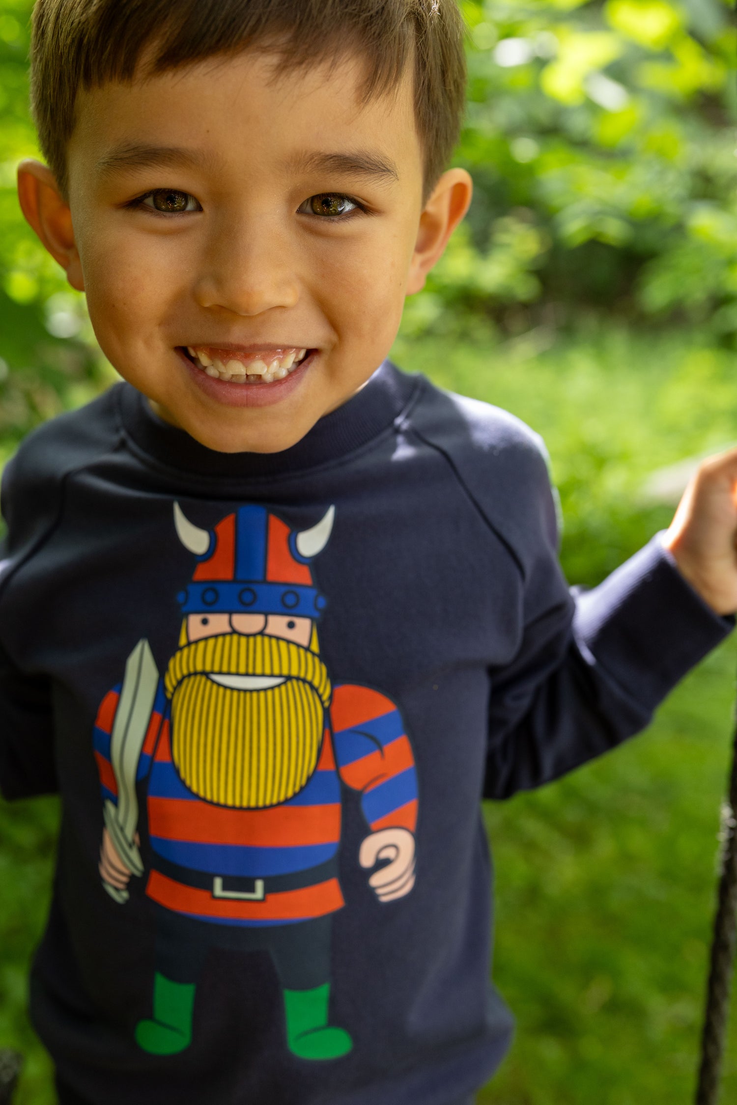 Sweater til børn med viking