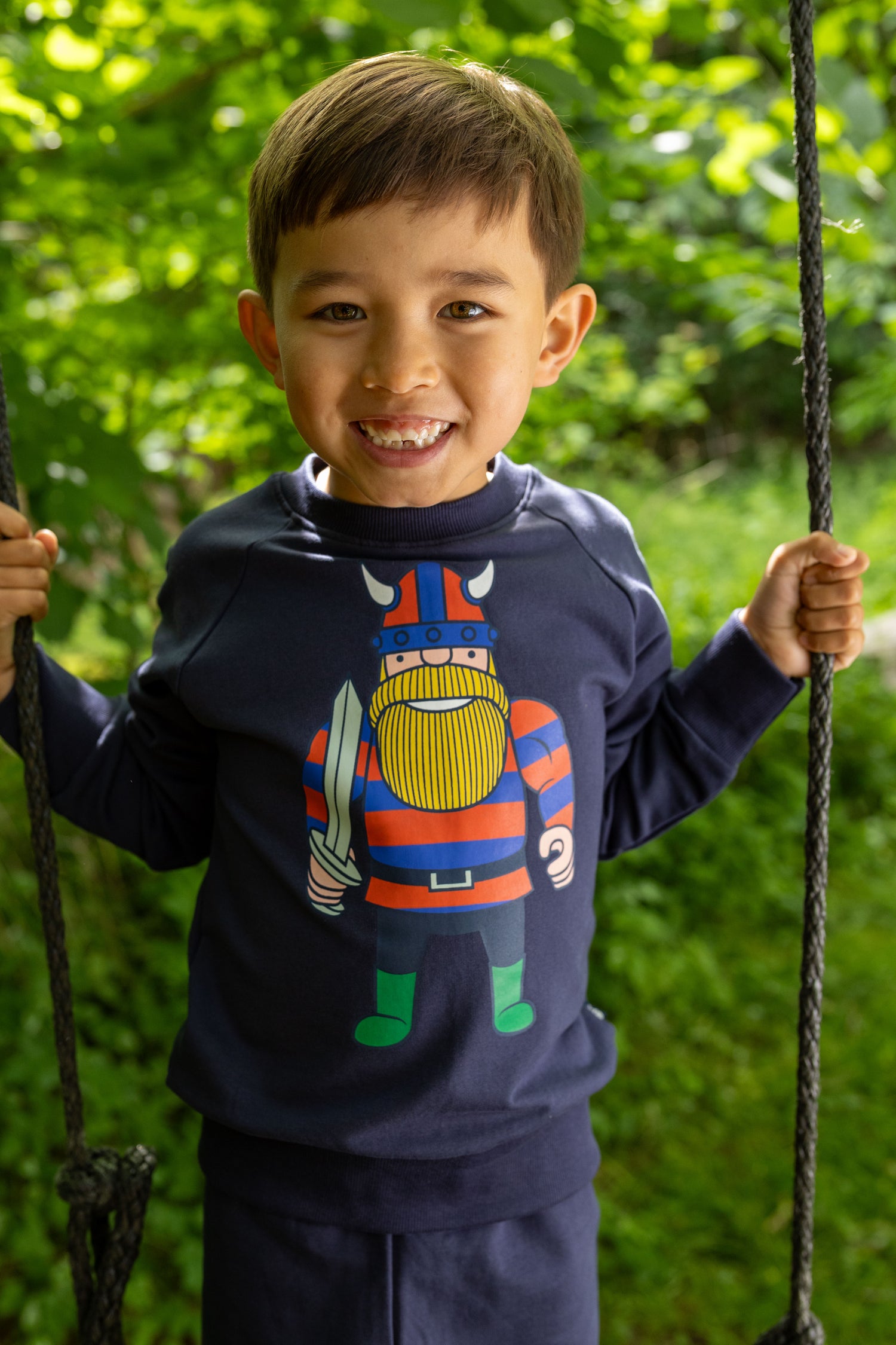 Sweater til børn med viking