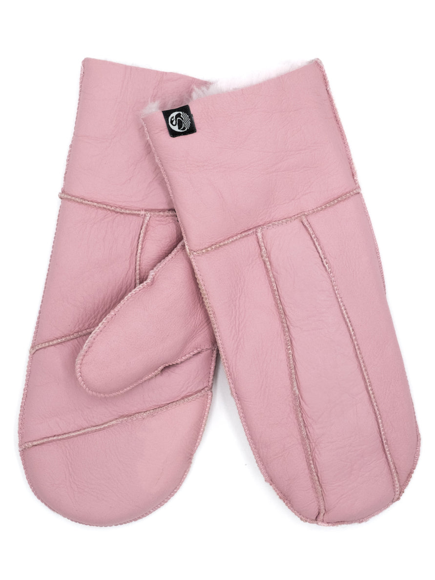 No Waste Sheepskin Napa Gloves Dark Pink