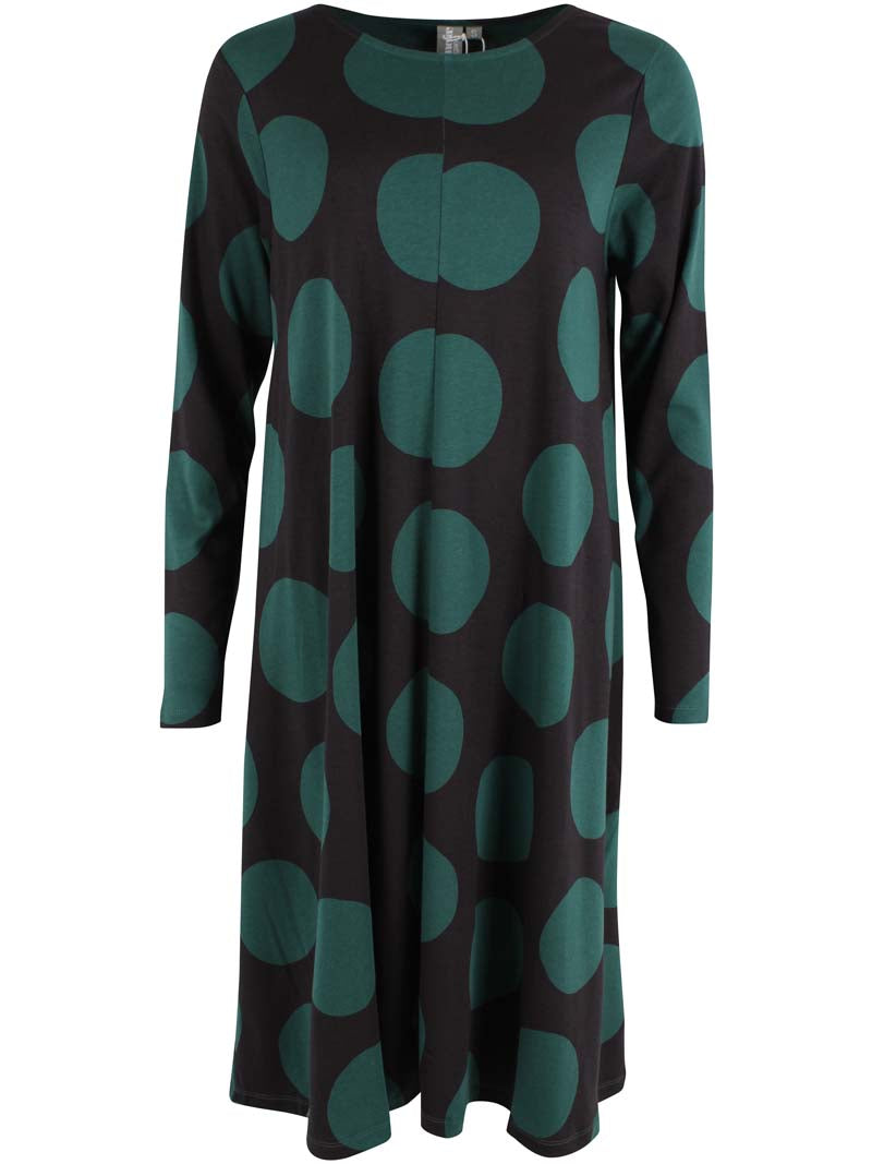 ORGANIC - Danalberte LS Interlock Dress Black DREAMYDOTS